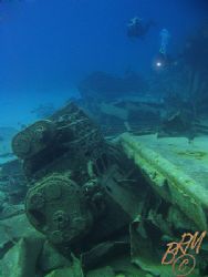 The "Oro Verde" wreck, Grand Cayman. It's well and truly ... by Brian Mayes 